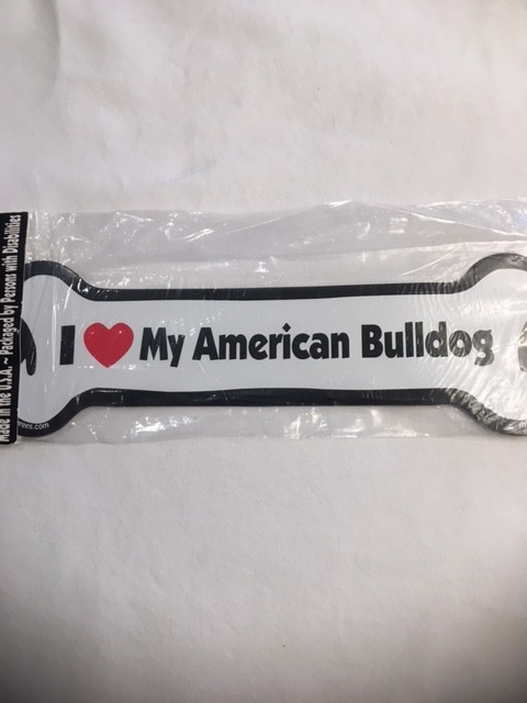 Z I love my American Bulldog Magnet