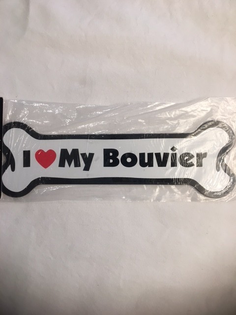 Z I love my Bouvier Magnet