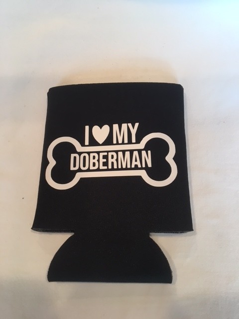 Doberman Can Koozie