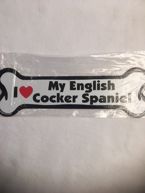 Z I love my English Cocker Spaniel Magnet