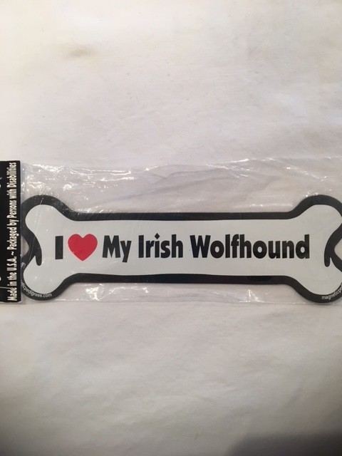 Z I love my Irish Wolfhound Magnet