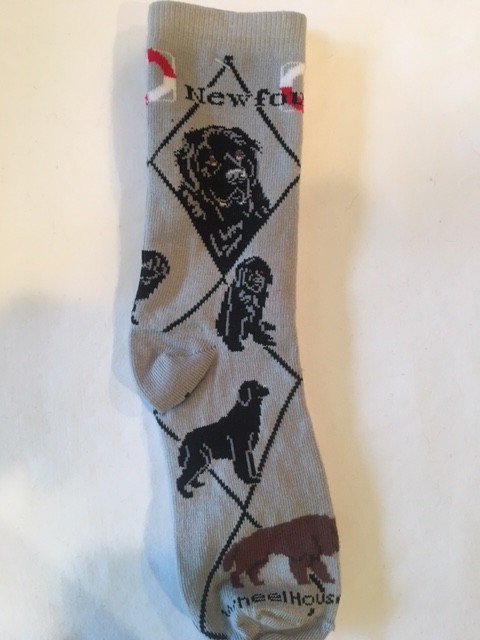 Newfoundland Sock on Gray Size 9-11