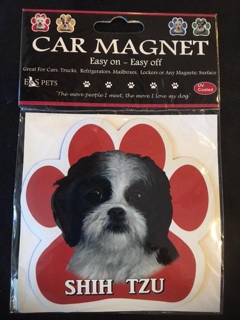 Shih Tzu Black/White Puppy Magnet