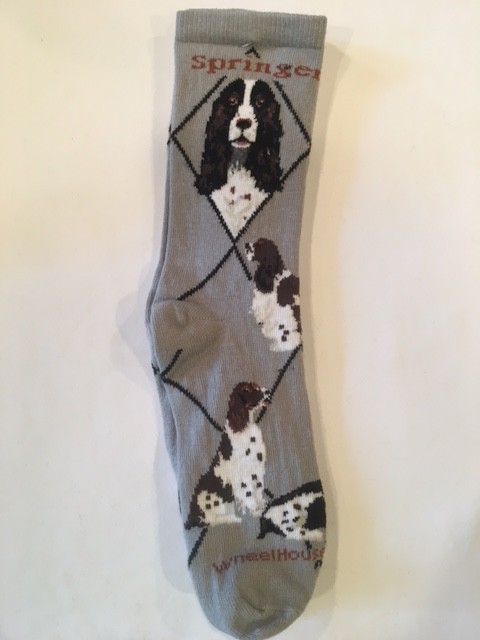 Springer Spaniwl Sock on Gray Size 9-11
