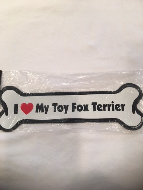 Z I love my Toy Fox Terrier Magnet