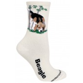 Beagle Sock on Natural Size 9-11