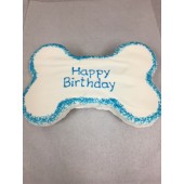 Dog Birthday Cake Bone Blue