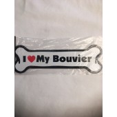 Z I love my Bouvier Magnet