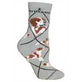 Brittany Sock on Gray Size 9-11