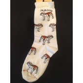 Bulldog Sock on White Size 6-11