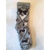 Corgi, Welsh Cardigan Sock on Gray Size 9-11