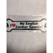 Z I love my English Cocker Spaniel Magnet