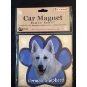 German Shepherd White Magnet
