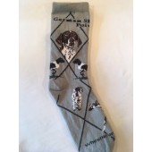 German Shorthaired Pointer Sock on Gray Size 9-11