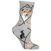 Greyhound, Italian Sock on Gray Size 9-11