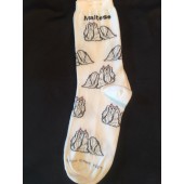 Maltese Sock on White Size 6-11