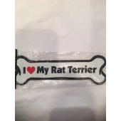 Z I love my Rat Terrier Magnet