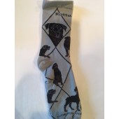 Rottweiler Sock on Gray Size 9-11